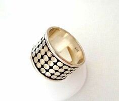 Ezüst különleges unisex  indonéz  gyűrű 8-as