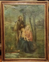 Antique Northern Italian Painter: Holy Family