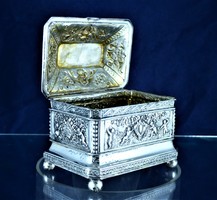 Breathtaking, antique, silver box, German, ca. 1890!!!