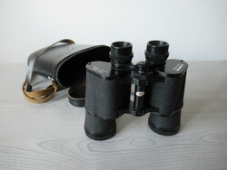 Chinon binoculars (10 x 50), with leather case