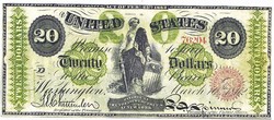 US $20 1863 replica