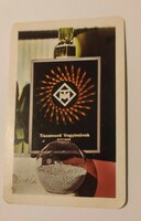 Tiszamenti chemical works card calendar 1977