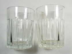 Old retro pub glass glass with catering inscription 2 pcs