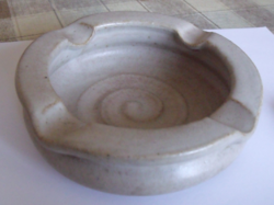 Decorative solid marked stone ceramic ashtray - can be mailed!