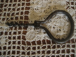 Antique iron folding corkscrew