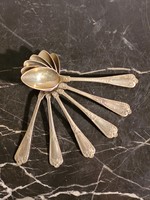 6 mint silver-plated teaspoons 11cm p.V. Alpakka-- coffee spoon teaspoon mocha spoon set