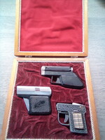 Old pistol lighters. 3pcs