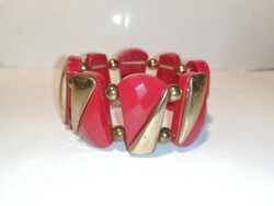 Red and gold retro bracelet (911)
