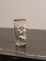 Antique mini glass with a pattern of snowdrops commemorative cup with snowdrops 6cm - parade parade?