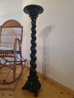 Pedestal flower holder twisted walnut 107cm