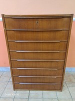 Dán teak 8 fiókos komód