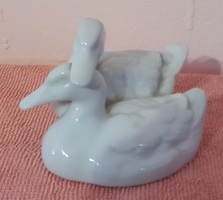 Herend duck pair on white
