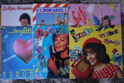 2 vinyl records from the 80s and 90s: sandi (love hearts and little girl)