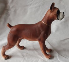 German boxer dog statue.