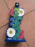 Older wooden Ikea candle holder, hand painted, flawless