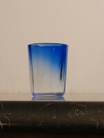 Antik kék színű átmenetes mini pohár 4.5cm
