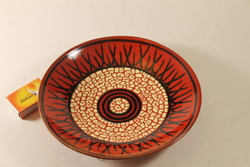 Gábor Király glazed ceramic wall plate 883