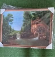 Landscape picture 1 (in a 75*55 cm wooden picture frame)