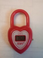 Retro heart lock clock stemo munich