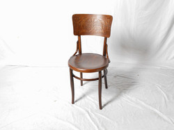 Antique thonet chair with printed pattern (restored)