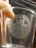 Sigillvm bvrgensivm  pecsétes  üveg pohár  -középkori németország