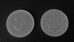 1947-es 5 Forint 2db EGYÜTT