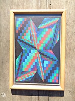 Victor vasarely (1906-1997), marked screen print in frame