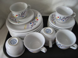 Art deco memphis style ditmar urbach tulowice set for 6 people