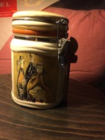 Ceramic spice holder with lid, Italian, vintage piece