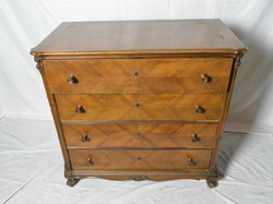 Antique neo-baroque chest of drawers with 4 drawers, large
