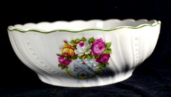 Antique 100-year-old porcelain pasta bowl with Art Nouveau pattern