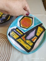 Applied art ceramic wall plate for sale! Interesting wall decoration for sale!