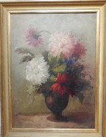 Flower still life - marked - quality painting