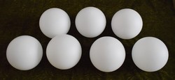 Fehér tejüveg opál gömb lámpabúra , lámpa , csillár búra 16 cm 7 db. perem nélküli retro lámpákhoz