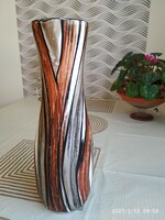 Artisan tumbled glazed vase for sale! Király ceramic vase 17 cm for sale!