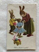 Old Easter postcard, picture postcard - drawing by Tibor Gönczi -3.
