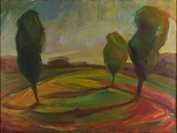1L908 Károly Móczár: three trees ~1964