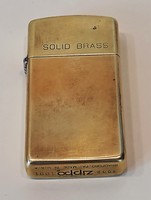 Collector's zippo solid brass 1932 - 1991. Slim lighter
