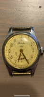 Antique, old pobeda clock, wristwatch