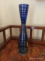 Flawless retro glass vase cobalt blue
