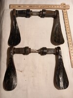Pair of 2 wrought iron handles