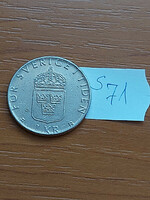 Sweden 1 kroner 1999 b, carl xvi gustaf, copper-nickel s71