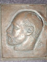 Ferenc Medgyessy bronze relief