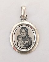 St. Anthony with little Jesus silver pendant (m. 08.)