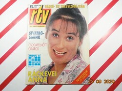 Régi retro rtv magazin - rádió és televízióújság - 1993. 06. 28-07.4. - Ajándékba születésnapra
