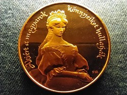 MÉE Szegedi Csoport Erzsébet királyné 1998 bronz aranyozott (id69311)