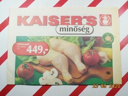 Régi retro reklám újság - Kaiser's diszkont reklám, színes hirdetés újság 1999-ből