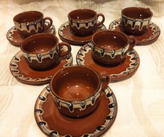 Bulgarian ceramic coffee set
