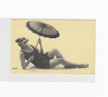 Üdvözlő képeslap Erotikus művész AKT kép másolat postatiszta