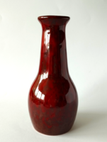 Retro high-gloss glazed applied art ceramic vase